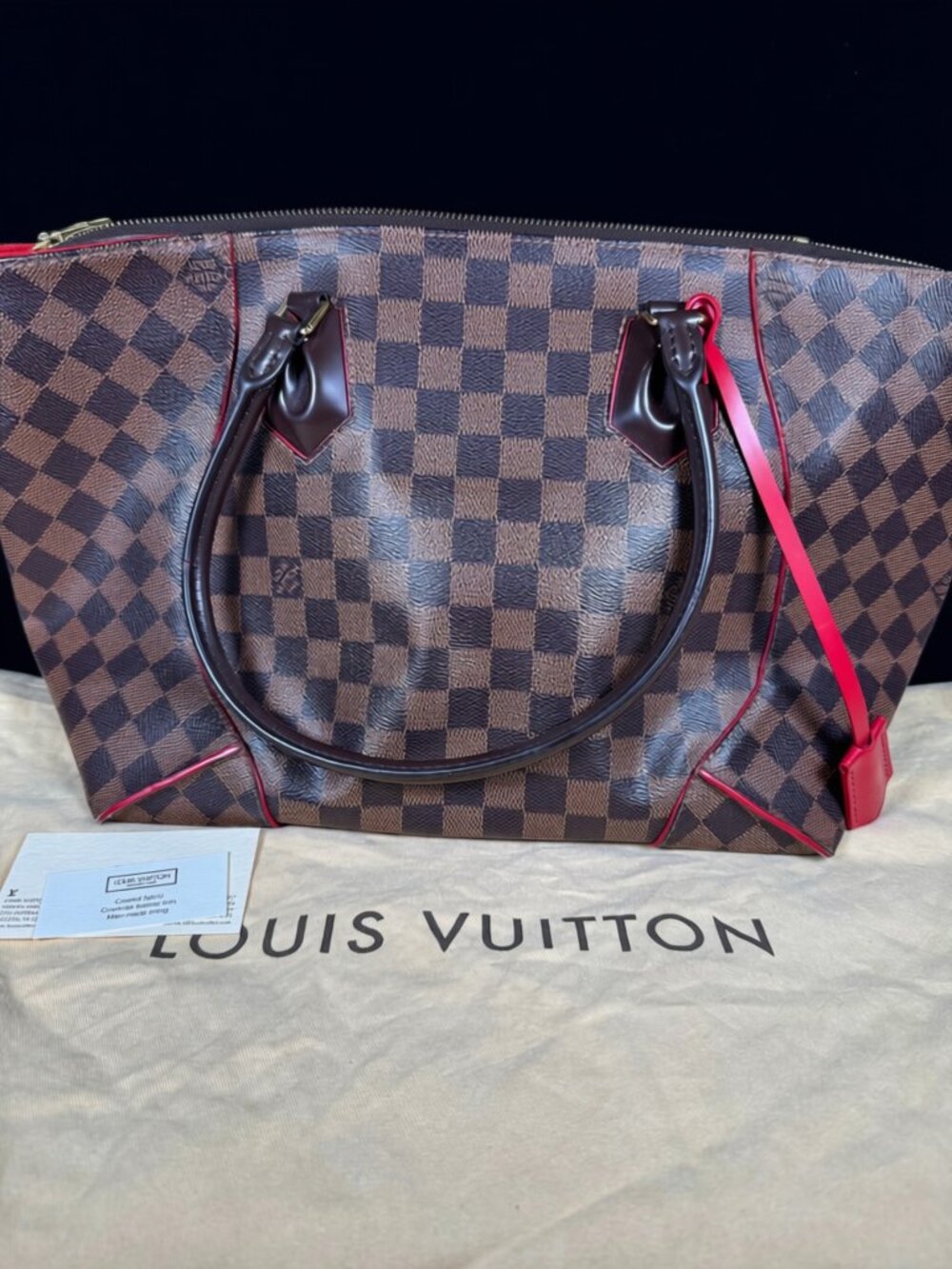 Louis Vuitton Caissa Tote MM Damier Ebene